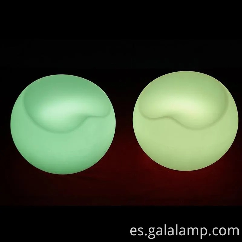 Silla redonda de iluminación LED moderna y mesa de mesa